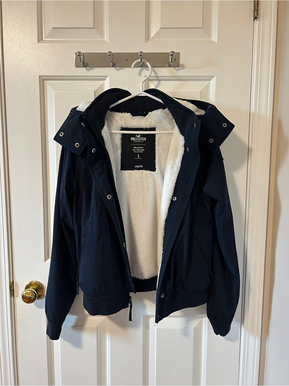 Hollister Faux Fur Lined All Weather Jacket